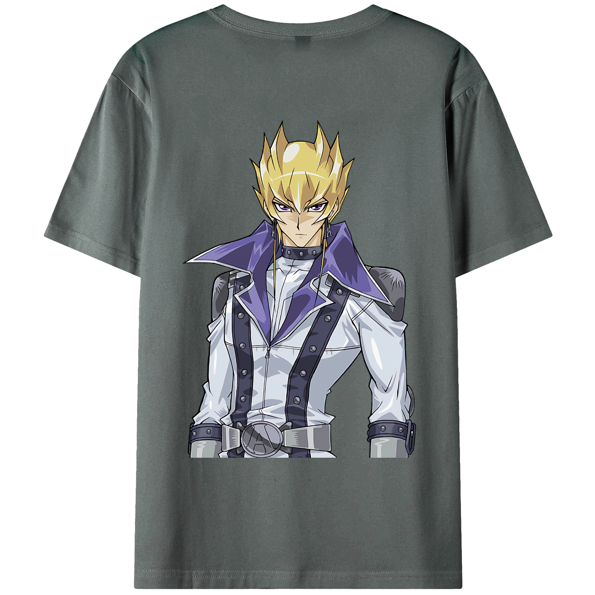 （画像用） 遊☆戯☆王 Yu-Gi-Oh! 綿100％ メンズ半袖Tシャツ（バックプリント） 通気性
